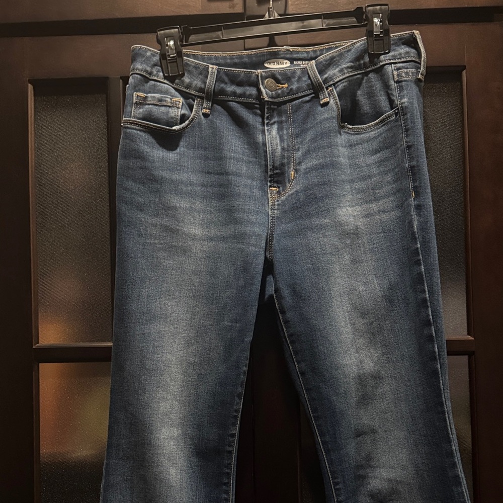 Old Navy Medium Blue Straight Leg Jeans